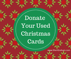 donate your used christmas cards