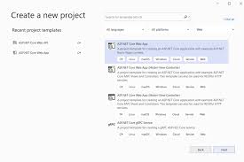 create asp net project with net 5 0
