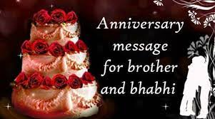 Happy Marriage Anniversary Big Brother And Bhabhi gambar png