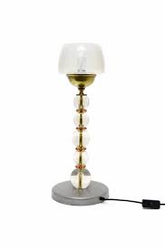 Vintage Table Lamp With Separate Metal