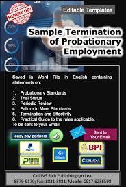 sle termination of probationary