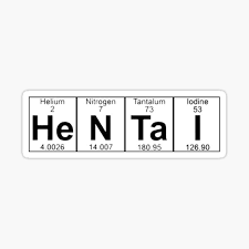 Hentai in the periodic table