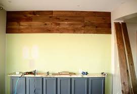 wood plank wall using pine flooring