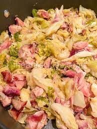 smothered cabbage with smoked turkey