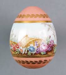 Easter is most important holy day of the christian church. A Berlin Salmon Pink Ground Easter Egg