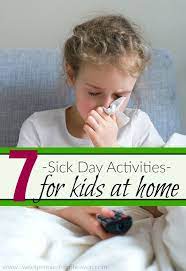 She is still pretty miserable but she is so tired of watching tv (i honestly never thought we would see that day). 7 Fun And Easy Sick Day Activities For Kids At Home 25 Target Gift Card Pfizer Prize Pack Giveaway Sick Kids Activities For Kids Kids House