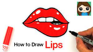 how to draw lips easy you