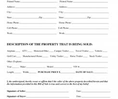 Horse Bill Of Sale Form Page 2 Florida Free Trailer Simple Samples