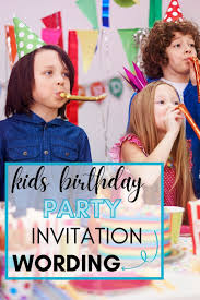creative kids birthday invitation