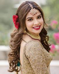 indian reception bridal hairstyles for