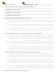 Forensic science was a science that originated from necessity. Bone Collector Worksheet Page 1
