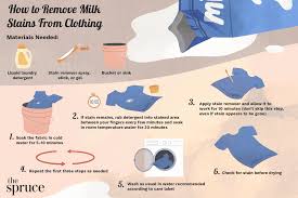 how to remove milk stains from clothing
