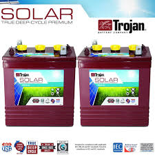 Details About 2x Trojan Spre 06 255 6v 255ah Solar Smart Carbon Deep Cycle Premium Battery