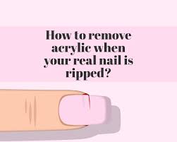 remove acrylic when your real nail