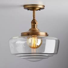 Schoolhouse Large Clear Glass Shade