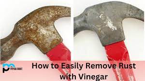 how to easily remove rust with vinegar