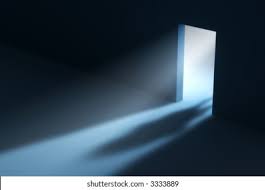 abstract doorway visible light beam