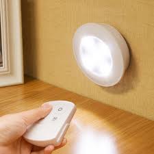 Details About 6 Pack Wireless Stick On Puck Led Tap Light Bright Remote Under Cabinet Closet