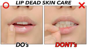 dead skin on the lips chapped lip care