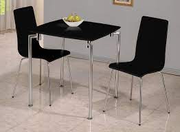 Small Black High Gloss Dining Table And