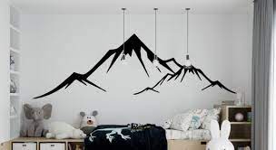 Mountains Wall Decal Mountain Wall