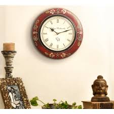 Hand Painted Wooden Wall Clocks Of 12