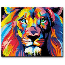 Colour Lion Ii 80x100cm On Canvas For