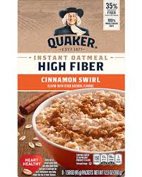 high fiber instant oatmeal maple and
