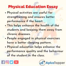 physical education essay essay on