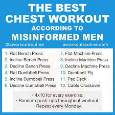 the best chest workout routine for men
