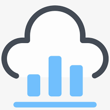 Cloud Bar Chart Icon Cloud Computing Free Transparent