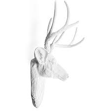 Buy Wall Decoration White Deer Head