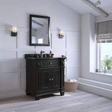 Some of the most reviewed products in black bathroom vanities are the home decorators collection aberdeen 32 in. Ove Decors Essex 31 In Antique Black Single Sink Bathroom Vanity With Black Granite Top In The Bathroom Vanities With Tops Department At Lowes Com