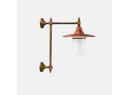Outdoor Wall Lamp In Brass And Copper