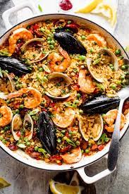 spanish seafood paella recipe thood