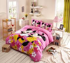 Kids Mickey Minnie Mouse Pink Bedding