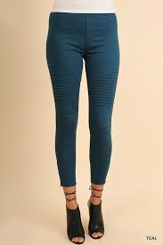 Umgee Usa Teal Moto Jegging Products Jeggings Moto