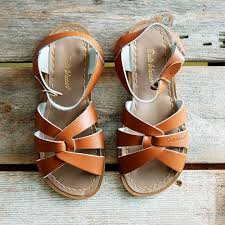 Womens Tan Saltwater Sandals