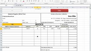 Gst Invoice Template In Excel For Purchase And Sales Youtube
