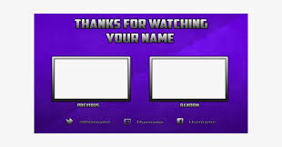 One of the main things you want to achieve with a youtube end card template is to get people to subscribe and then watch another video. Youtube Banner Template Photoshop Youtube Endcard Template Paint Net Png Image Transparent Png Free Download On Seekpng
