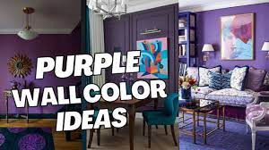 stylish purple wall color ideas for