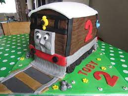 Toby Thomas The Tank Engine Cake My Cake Creations Pinterest Cake gambar png