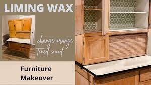 liming wax on hoosier cabinet to remove