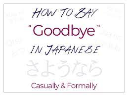 26 ways to say goodbye in anese