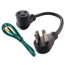 You recently bought a new dryer and the 3 prong power cord does not match the 4 prong power outlet in your wall. Ac Works 1 5 Ft 4 Prong Dryer Plug To 3 Prong Dryer Female Connector Adapter S14301030 018 The Home Depot