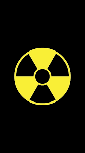 radiation black symbol yellow hd