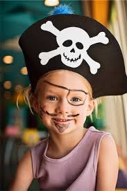 kids pirate party stock photos