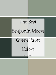 Green Paint Colors From Benjamin Moore