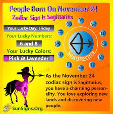 What is the zodiac sign of january 24? November 24 Birthday Personality Birthday Personality November Zodiac Sign Zodiac Signs