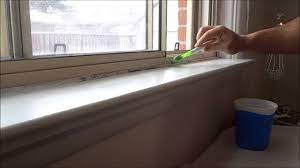 how to remove mold from a window sill